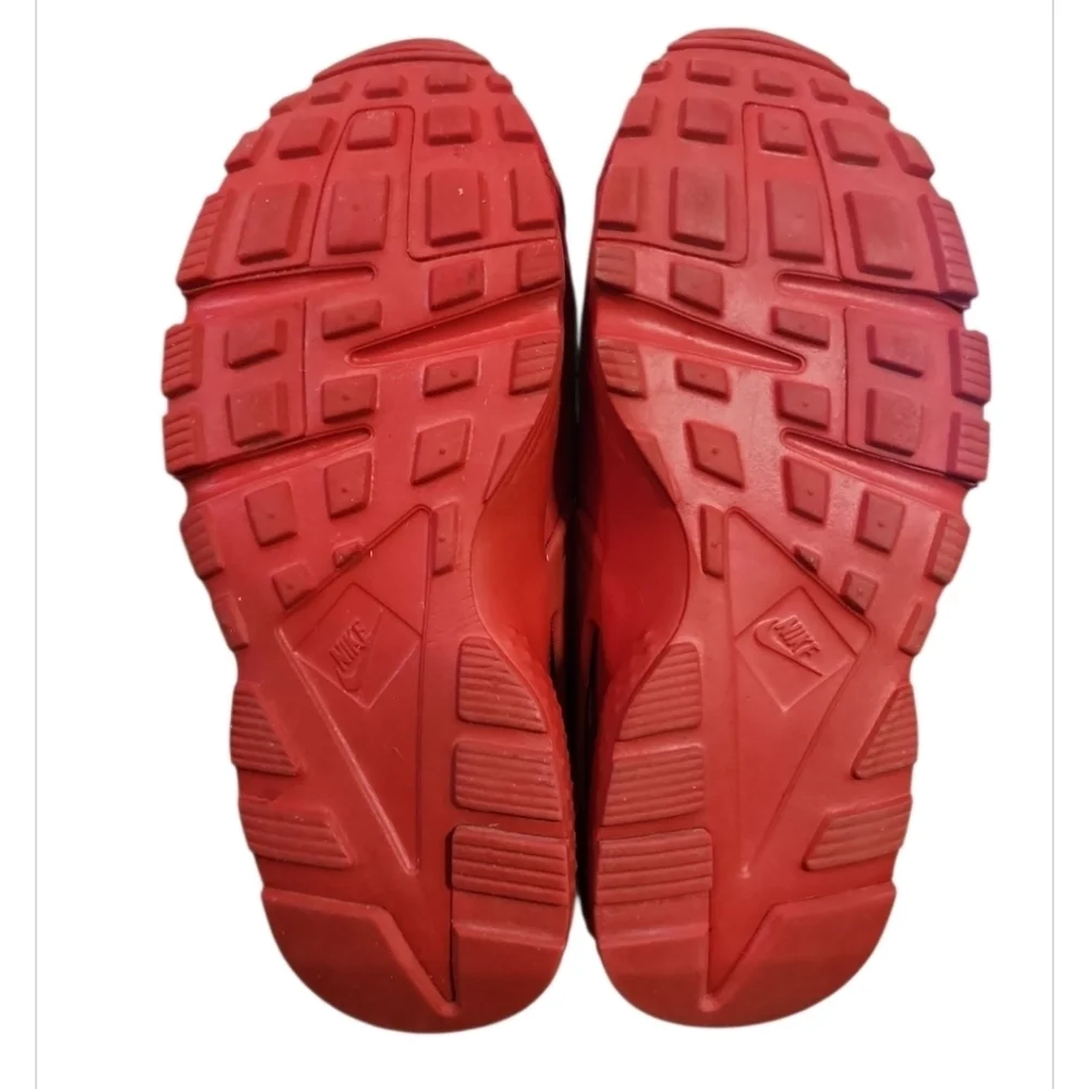 Nike Air Huarache GS Triple Red Sneakers Size 4Y=W5.5 654275-600 Streetwear Y2K
